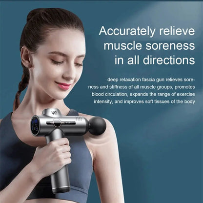 Portable Fascia Gun Vibration Massage Gun For Body Neck Back Deep Muscle Relaxation Fitness Slimming One Head - Lift Fuel