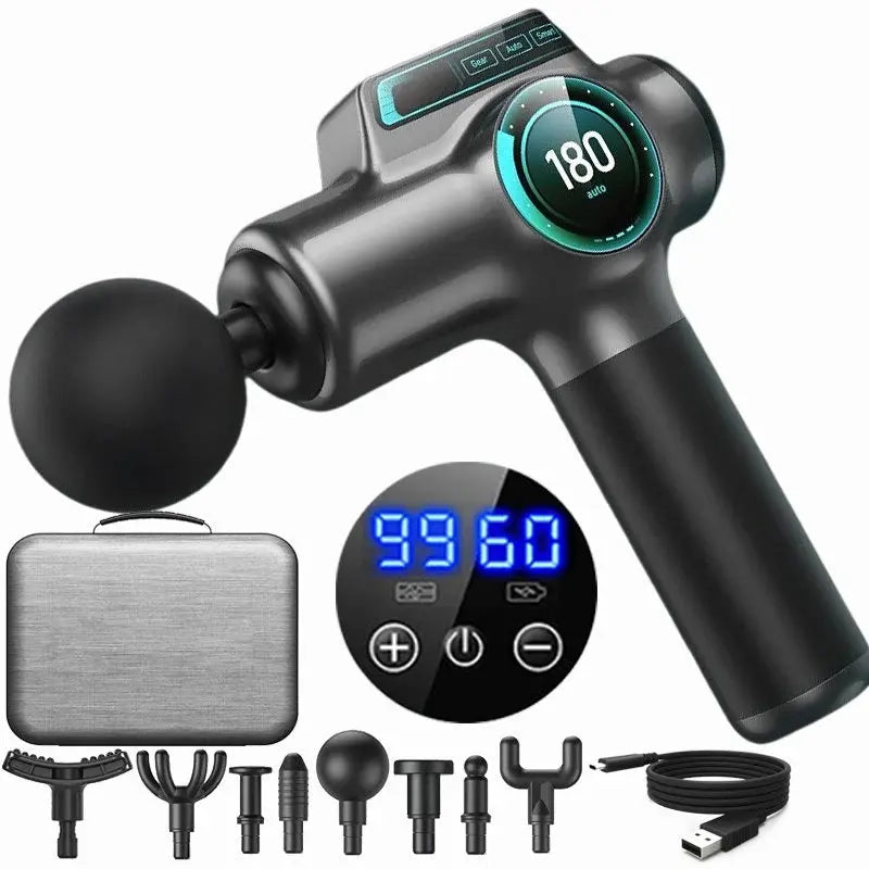99 Speed Professional Muscle Massage Gun Massager for Neck and Back Massage Instrument Dropshipping Fitness Equipment - Lift Fuel