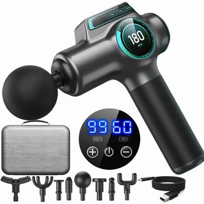 99 Speed Professional Muscle Massage Gun Massager for Neck and Back Massage Instrument Dropshipping Fitness Equipment - Lift Fuel