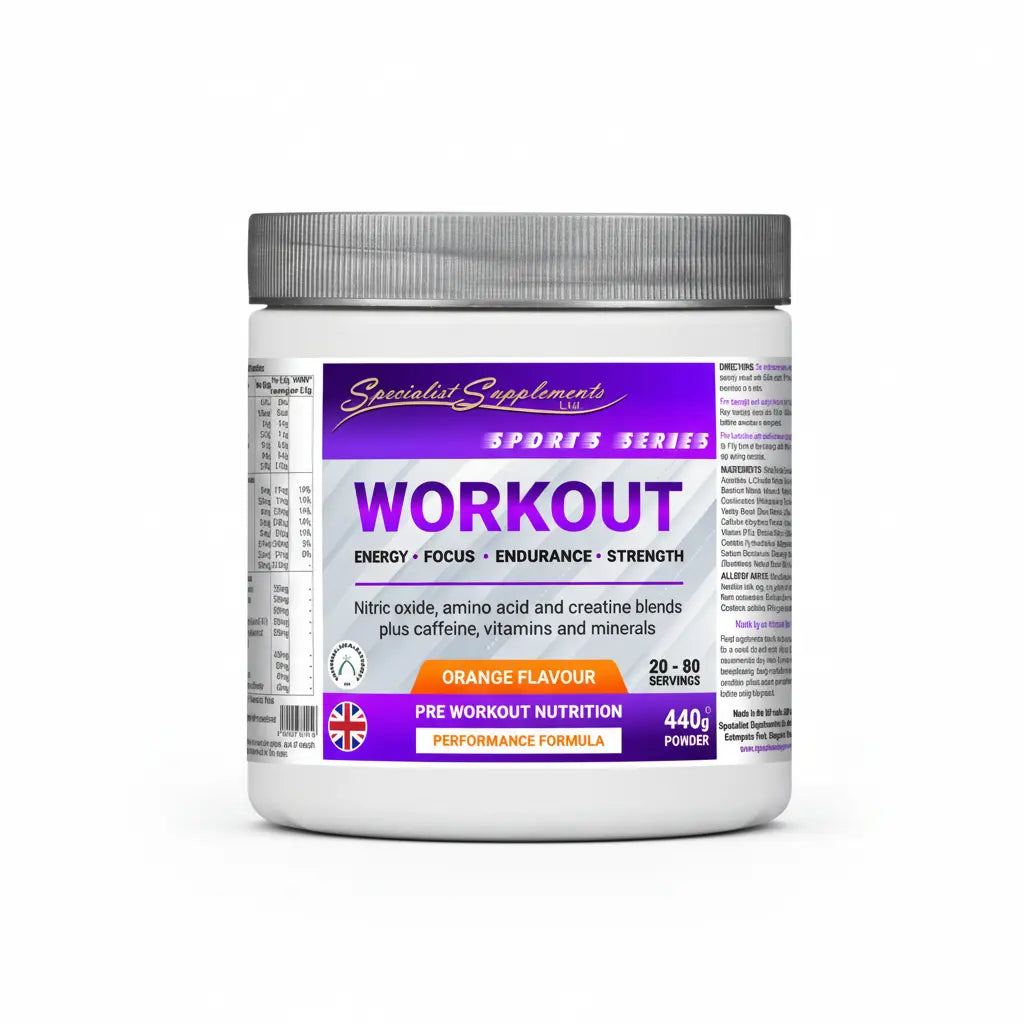 Pre-Workout White Background