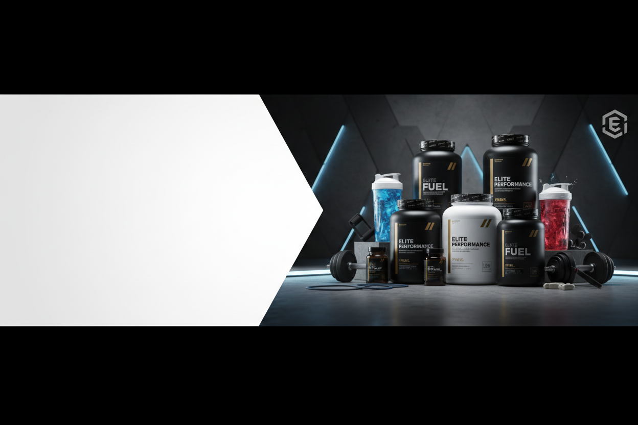 Premium sports nutrition banner
